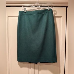 J.Crew Evergreen wool Pencil Skirt